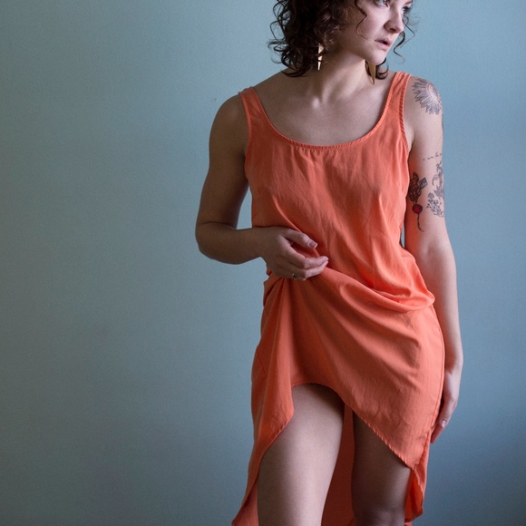 Bright Backless High-Low Cocktail Dress - Picture 1 of 5